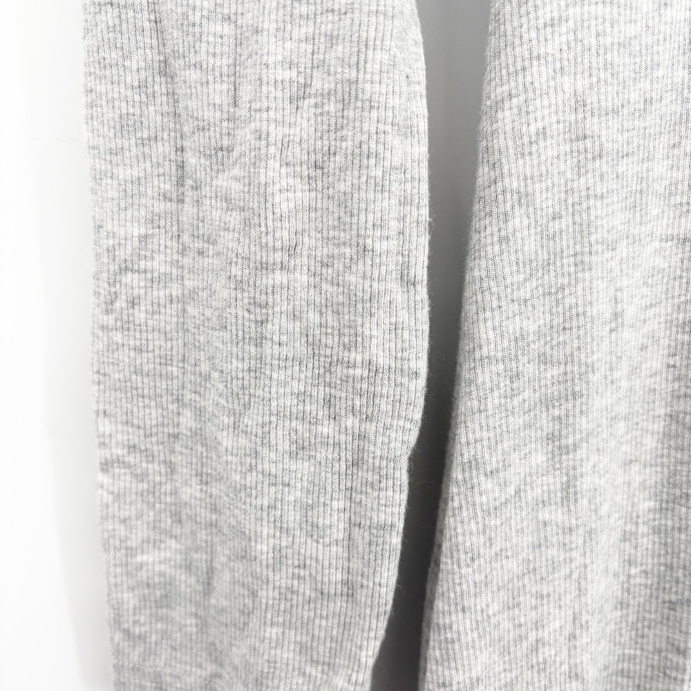 Aerie Womens Grey Ribbed Long Sleeve Low Back Bodycon Lounge Maxi Dress Size M - Picture 9 of 9